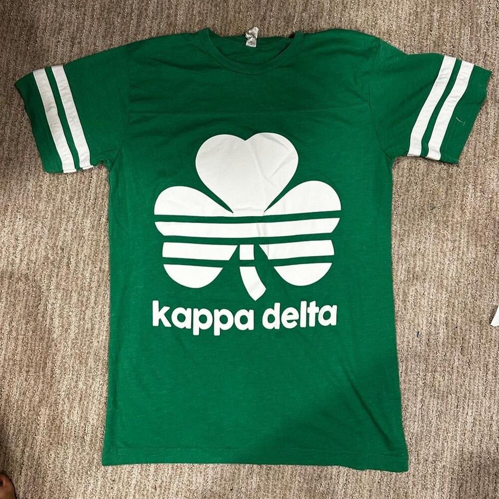 Unbranded Women's Green and White T-shirt